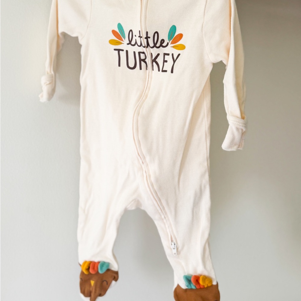Old Navy Cream 'Little Turkey' Bodysuit